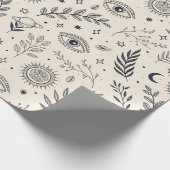 Papier Cadeau Celestial Botanical Pattern (5) (Coin)