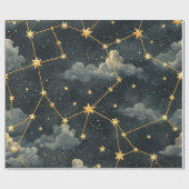 Papier Cadeau Celestial Constellation Star Pattern (1) (Plat)