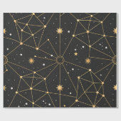 Papier Cadeau Celestial Constellation Star Pattern (3) (Plat)