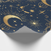 Papier Cadeau Celestial Gold Wrapping Paper (Coin)