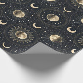 Papier Cadeau Celestial Moon Phase (4) (Coin)