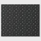 Papier cadeau Celestial Moons & Stars Monochrome (Plat)