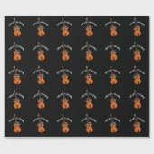 Papier Cadeau Cello-llujah Funny Cello Pun Dark BG (Plat)