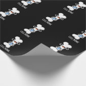 Papier Cadeau Cellule Os Funny Cellule Téléphone Pun Dark BG (Coin)