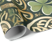Papier Cadeau Celtic Bloom (Coin rond)