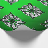 Papier Cadeau Celtic Knot Original Art Green (Coin)