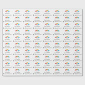 Papier Cadeau Celui avec la fête d'anniversaire (Plat)