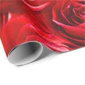 Papier Cadeau Centre abstrait de papier peint floral de rose (Coin rond)