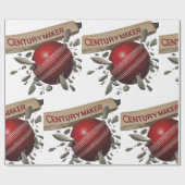 Papier Cadeau Century Maker Cricket Bat et Ball Sports (Plat)