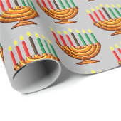 Papier Cadeau Céphalée de Kwanzaa (Coin rond)