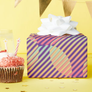 Papier Cadeau Cercle Abstrait à bandes multiples
