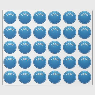 Papier Cadeau Cercle bleu, Logo rond, Badge circulaire, Concepti