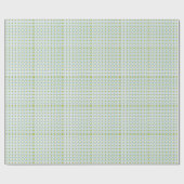 Papier Cadeau Cercle classique et motif carré (Plat)