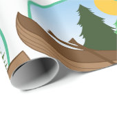 Papier Cadeau Cercle de canoë (Coin rond)