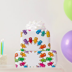 Papier Cadeau Cercle De Crayons