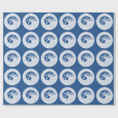 Papier Cadeau Cercle de Swirl (Plat)