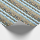 Papier Cadeau Cercle d'eau à Sand sur la plage, heure d'été (Coin)