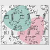 Papier Cadeau Cercle des formes (Plat)