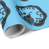 Papier Cadeau Cercle du dragon pluvieux (Coin rond)