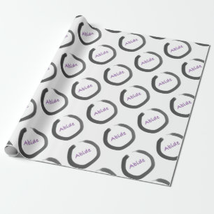 Papier Cadeau Cercle Enso Bouddhiste Abide Zen