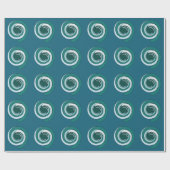 Papier Cadeau Cercle géométrique moderne (Plat)
