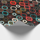 Papier Cadeau Cercle multicolore de Boho rétro (Coin)