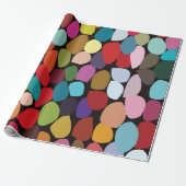 Papier Cadeau Cercles Abstraits colorés (Déroulé)