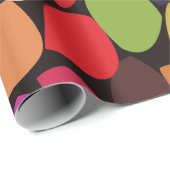 Papier Cadeau Cercles Abstraits colorés (Coin rond)