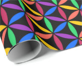 Papier Cadeau Cercles arc-en-ciel (Coin rond)