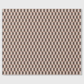 Papier Cadeau Cercles Brown géométriques Conception transparente (Plat)
