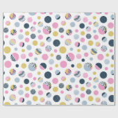 Papier Cadeau Cercles colorés (Plat)
