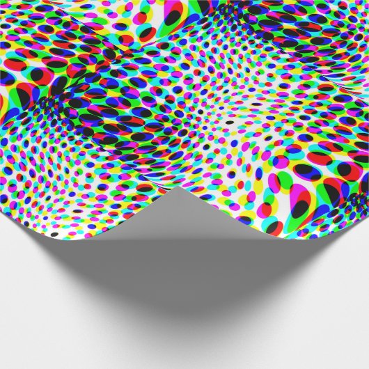 Papier Cadeau Cercles colorés amusants (Coin)