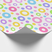 Papier Cadeau Cercles colorés Pastel (Coin)