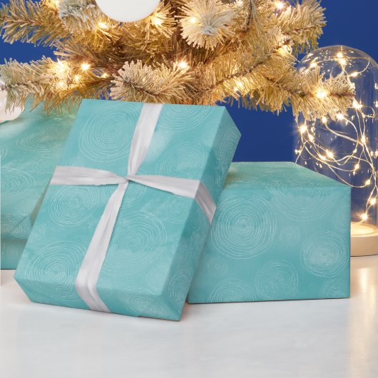Papier Cadeau Cercles d'aqua Mint Mermaid Boho (Vacances)