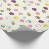 Papier Cadeau Cercles d'aquarelle (Coin)