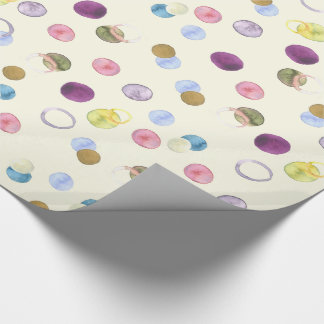 Papier Cadeau Cercles d'aquarelle