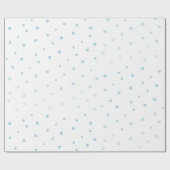 Papier Cadeau Cercles d'aquarelle bleu (Plat)