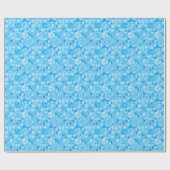 Papier Cadeau Cercles d'hiver : Pois Abstraits. (Plat)