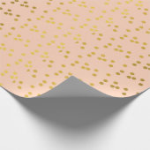 Papier Cadeau Cercles d'or à motifs (Coin)