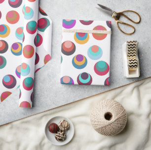 Papier Cadeau Cercles du milieu du siècle