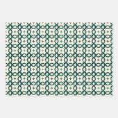 Papier cadeau cercles entrelacés émeraude Un raffi (Devant 3)