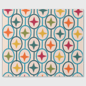 Papier Cadeau Cercles et étoiles (Plat)