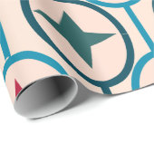 Papier Cadeau Cercles et étoiles (Coin rond)