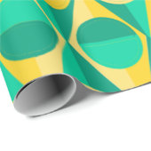 Papier Cadeau Cercles et triangles Art Déco (Coin rond)