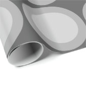Papier Cadeau Cercles gris (Coin rond)