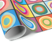 Papier Cadeau Cercles inspirés par Kandinsky (Coin rond)