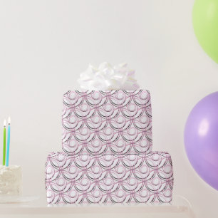 Papier Cadeau cercles japonais abstraits motif