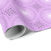 Papier Cadeau Cercles Lilac motif (Coin rond)