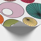 Papier Cadeau Cercles modernes du milieu du siècle  (Coin)