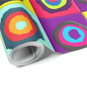 Papier Cadeau cercles motif (Coin rond)